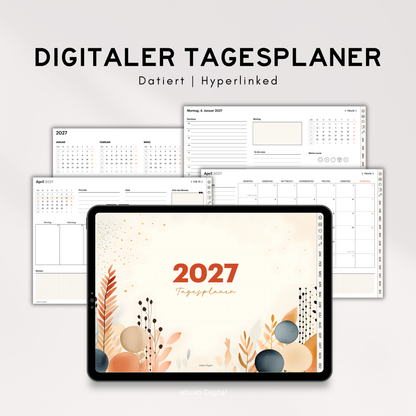 Tagesplaner 2027, sofort Download