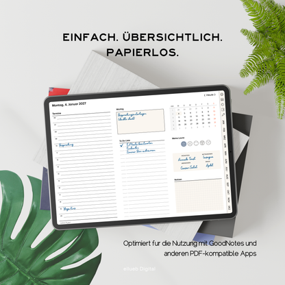 Tagesplaner 2027, sofort Download